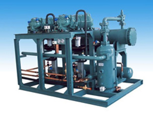 水冷螺桿低溫機(jī)組四機(jī)頭